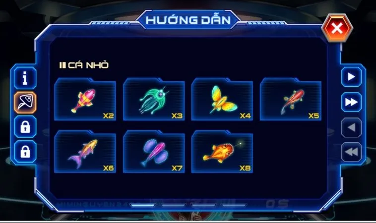 Các sinh vật trong game Bắn Cá Men In Black Tại 89Bet