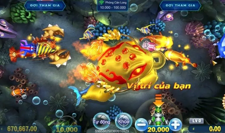 Giao diện chơi Bắn Cá Royal Fishing Tại 89Bet 