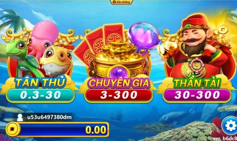 Hướng Dẫn Cách Chơi Bắn Cá Thần Tài Tại 89Bet Hiệu Quả Nhất 2 Các phòng chơi trong game Bắn Cá Thần Tài Tại 89Bet