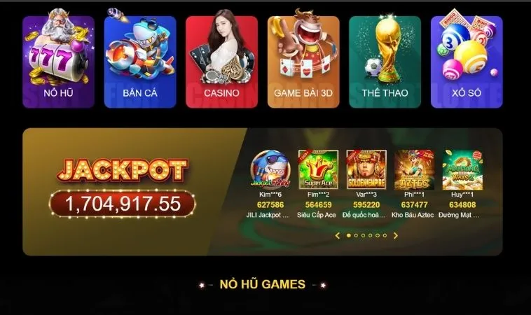 Đa dạng các thể loại game để trải nghiệm tại 89BET